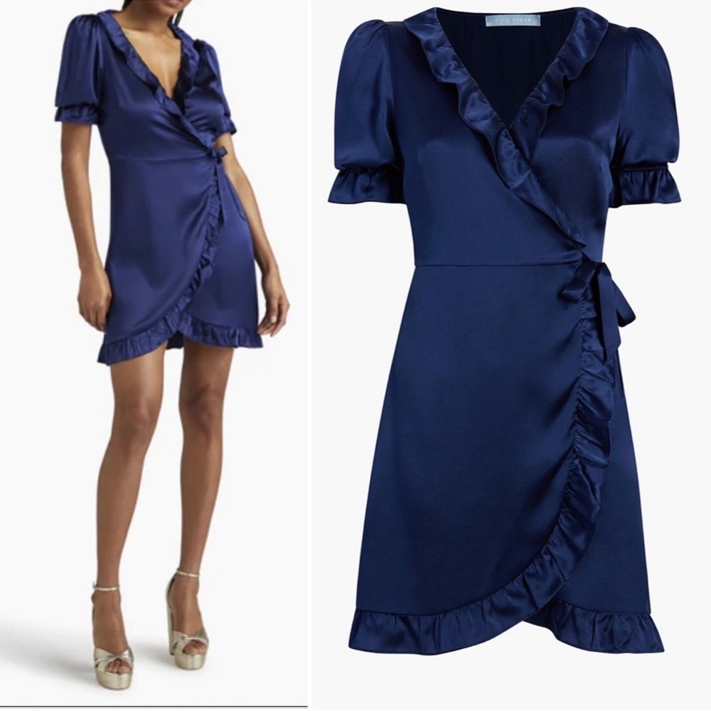 Hill House wrap mini dress M